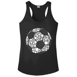 Polka Dot Football Soccer Lover Happy Dot Day Sport Ball Ladies PosiCharge Competitor Racerback Tank