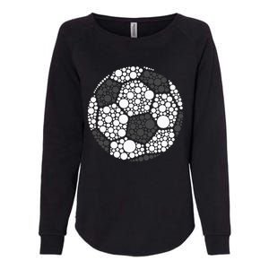 Polka Dot Football Soccer Lover Happy Dot Day Sport Ball Womens California Wash Sweatshirt