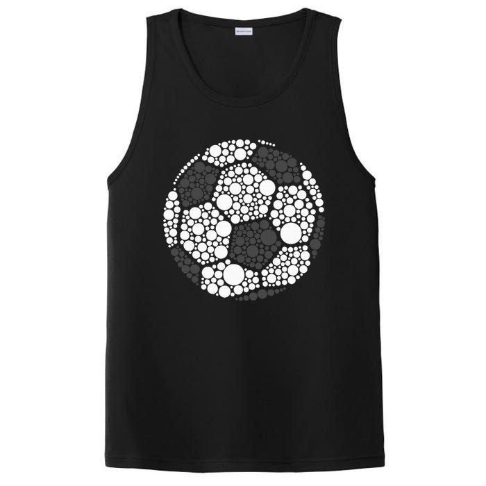 Polka Dot Football Soccer Lover Happy Dot Day Sport Ball PosiCharge Competitor Tank