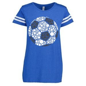 Polka Dot Football Soccer Lover Happy Dot Day Sport Ball Enza Ladies Jersey Football T-Shirt