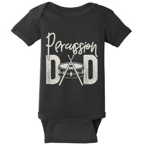 Percussion Dad Funny Marching Band For Percussionist Baby Bodysuit