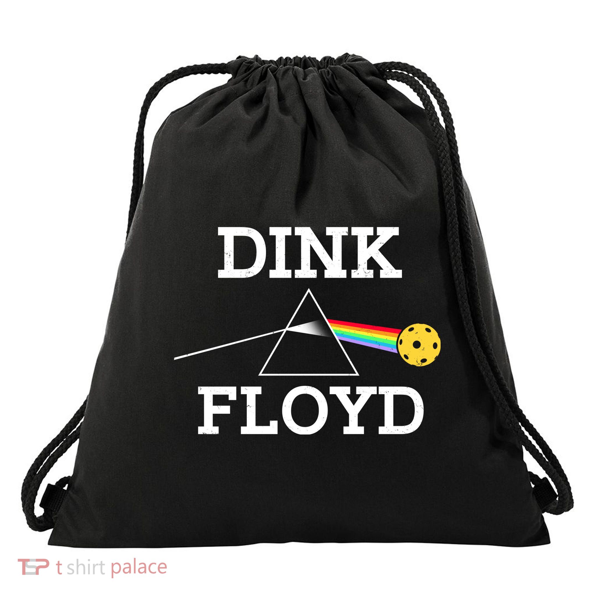 Pickleball Dink Floyd Drawstring Bag