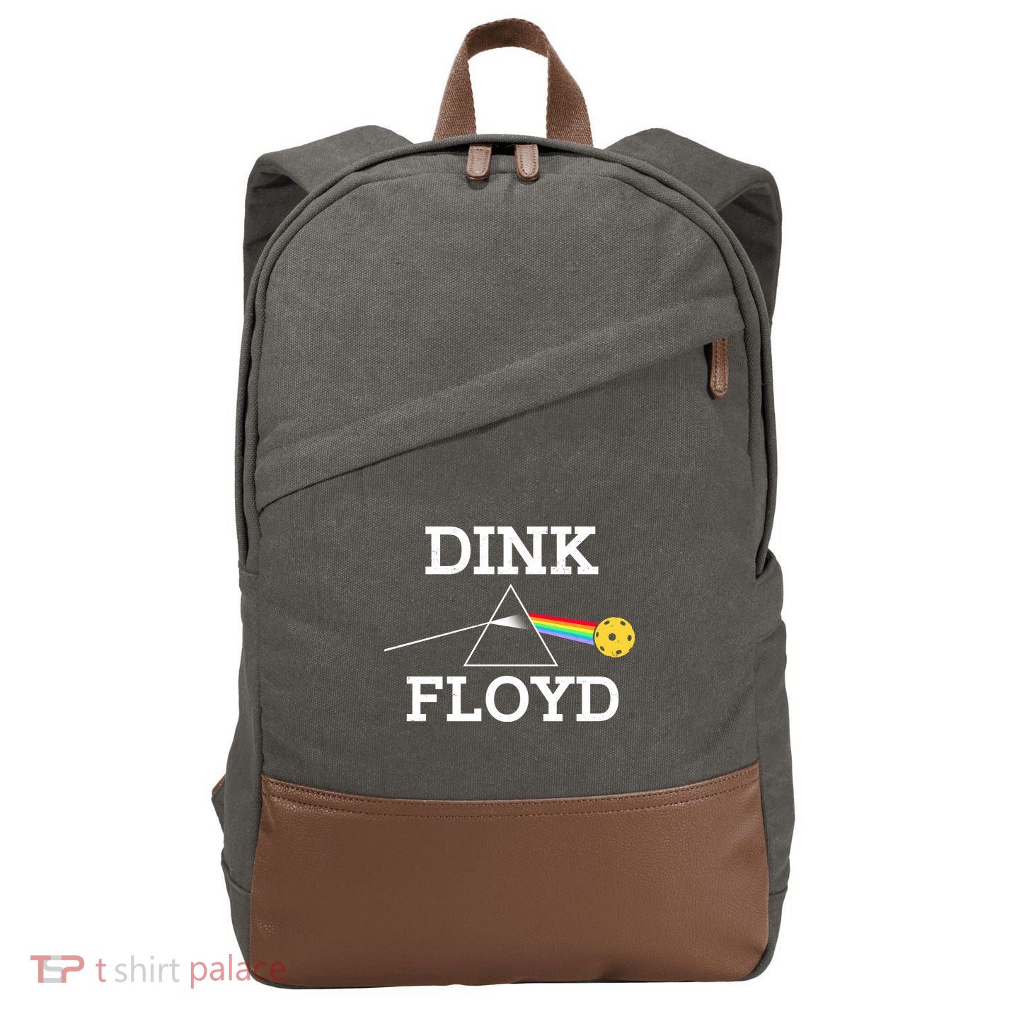 Pickleball Dink Floyd Cotton Canvas Backpack