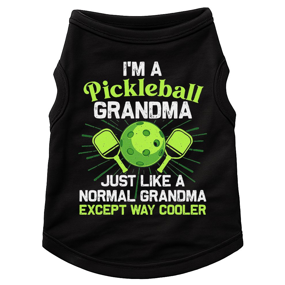 Pickleball Design For Grandma Women Pickle Ball Player Doggie Tank