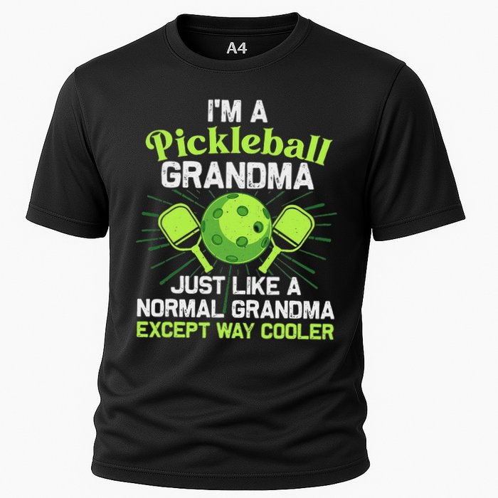 Pickleball Design For Grandma Women Pickle Ball Player Cooling Performance Crew T-Shirt