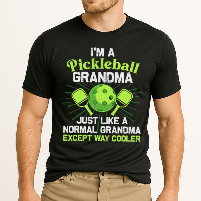 Pickleball Design For Grandma Women Pickle Ball Player Cooling Performance Crew T-Shirt