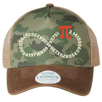 Pi Day Funny Infinity Symbol Math Geek Infinite Sign Legacy Tie Dye Trucker Hat