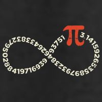 Pi Day Funny Infinity Symbol Math Geek Infinite Sign 7 Panel Mesh Trucker Snapback Hat