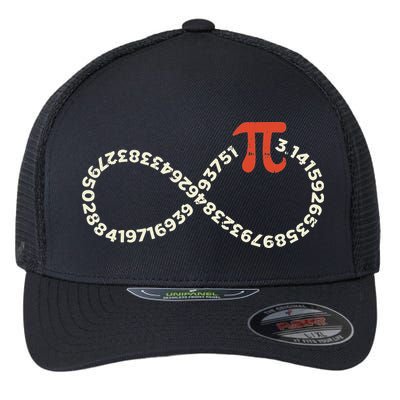 Pi Day Funny Infinity Symbol Math Geek Infinite Sign Flexfit Unipanel Trucker Cap