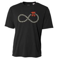 Pi Day Funny Infinity Symbol Math Geek Infinite Sign Cooling Performance Crew T-Shirt