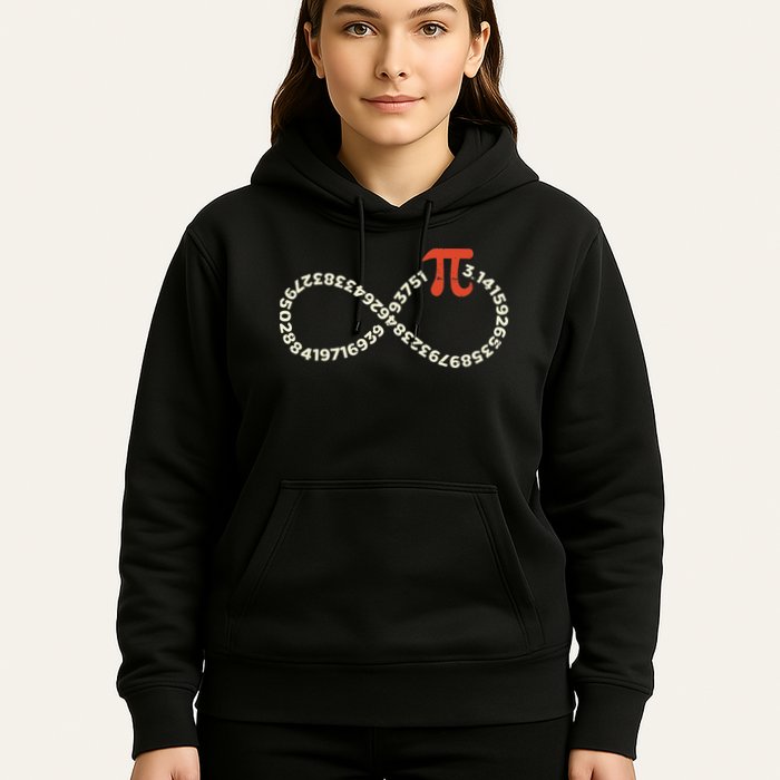 Pi Day Funny Infinity Symbol Math Geek Infinite Sign Hoodie