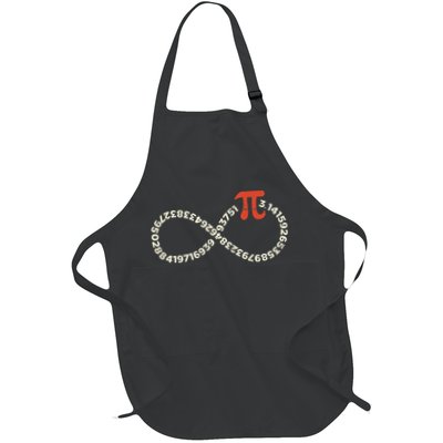 Pi Day Funny Infinity Symbol Math Geek Infinite Sign Apron