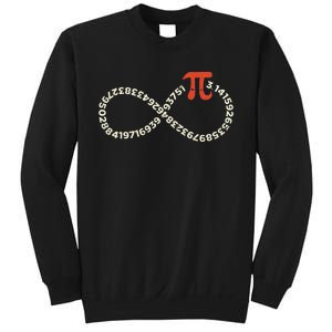 Pi Day Funny Infinity Symbol Math Geek Infinite Sign Sweatshirt