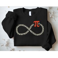 Pi Day Funny Infinity Symbol Math Geek Infinite Sign Sweatshirt