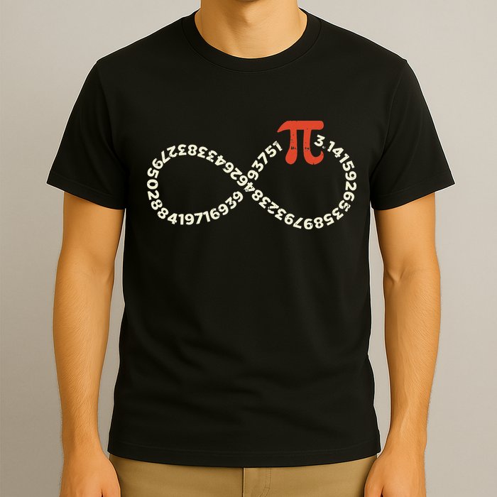 Pi Day Funny Infinity Symbol Math Geek Infinite Sign T-Shirt