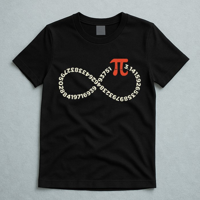 Pi Day Funny Infinity Symbol Math Geek Infinite Sign T-Shirt