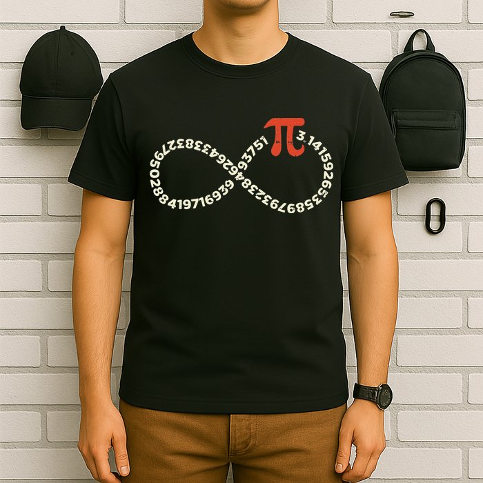 Pi Day Funny Infinity Symbol Math Geek Infinite Sign T-Shirt