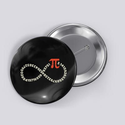 Pi Day Funny Infinity Symbol Math Geek Infinite Sign Button