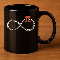 Pi Day Funny Infinity Symbol Math Geek Infinite Sign 11oz C Handle Ceramic Mug