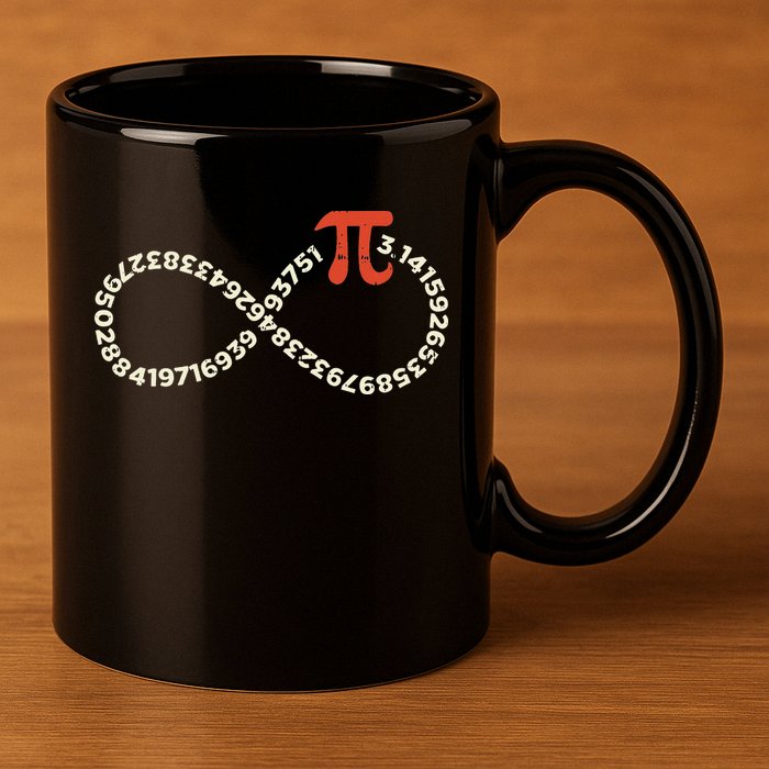 Pi Day Funny Infinity Symbol Math Geek Infinite Sign 11oz C Handle Ceramic Mug