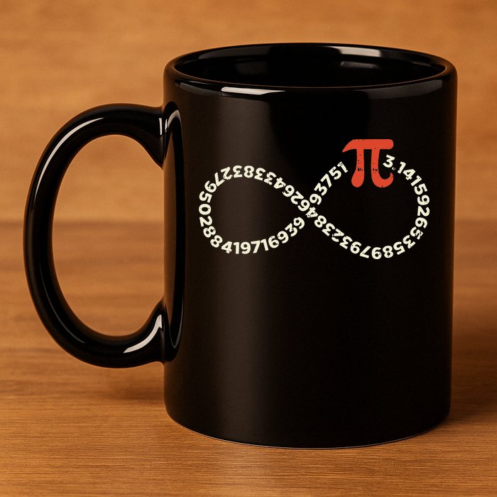 Pi Day Funny Infinity Symbol Math Geek Infinite Sign 11oz C Handle Ceramic Mug