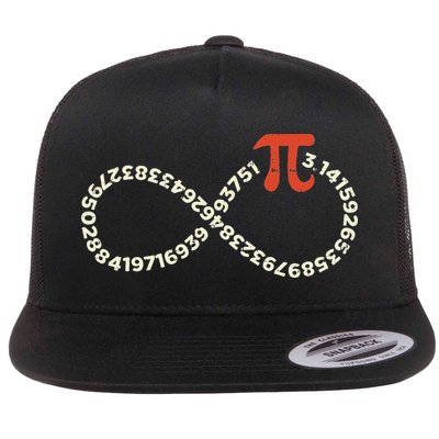 Pi Day Funny Infinity Symbol Math Geek Infinite Sign Flatbill Hat