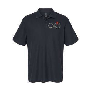 Pi Day Funny Infinity Symbol Math Geek Infinite Sign Softstyle Adult Sport Polo