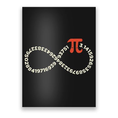 Pi Day Funny Infinity Symbol Math Geek Infinite Sign Poster