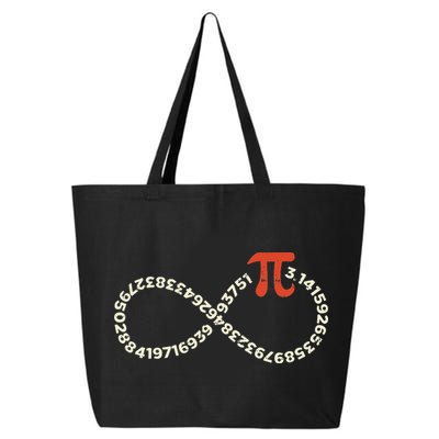Pi Day Funny Infinity Symbol Math Geek Infinite Sign 25L Jumbo Tote