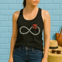 Pi Day Funny Infinity Symbol Math Geek Infinite Sign Womens Tank Top