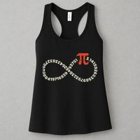 Pi Day Funny Infinity Symbol Math Geek Infinite Sign Womens Tank Top