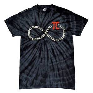 Pi Day Funny Infinity Symbol Math Geek Infinite Sign Tie-Dye T-Shirt