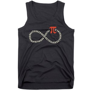 Pi Day Funny Infinity Symbol Math Geek Infinite Sign Tank Top