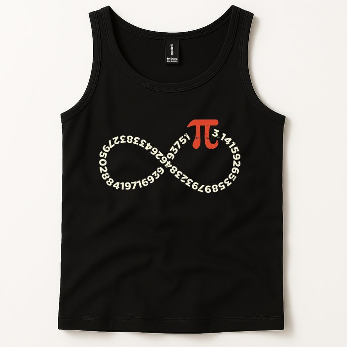 Pi Day Funny Infinity Symbol Math Geek Infinite Sign Tank Top