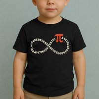 Pi Day Funny Infinity Symbol Math Geek Infinite Sign Toddler T-Shirt