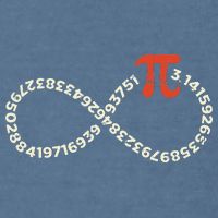 Pi Day Funny Infinity Symbol Math Geek Infinite Sign Garment-Dyed Sweatshirt