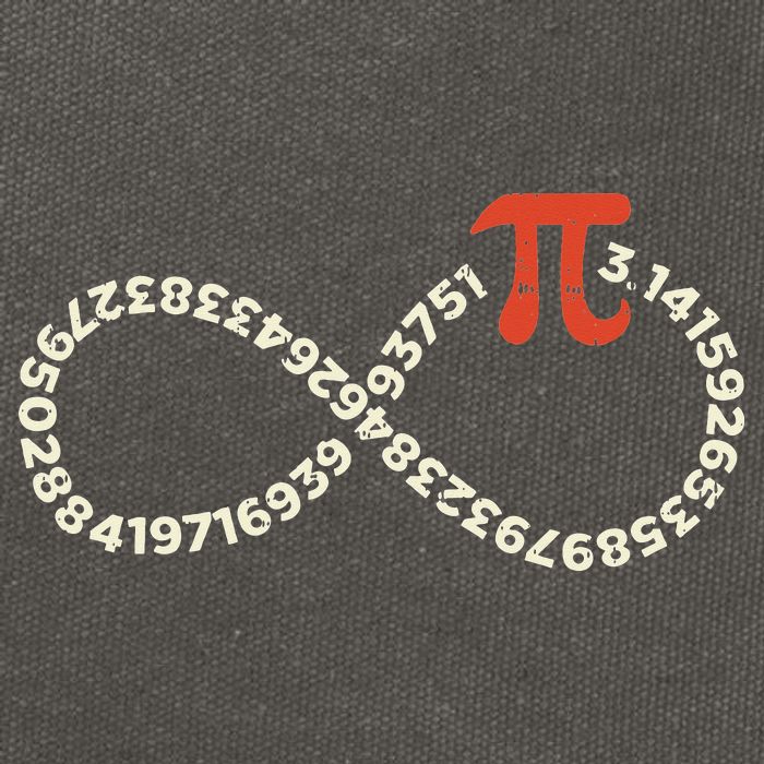 Pi Day Funny Infinity Symbol Math Geek Infinite Sign Cotton Canvas Backpack
