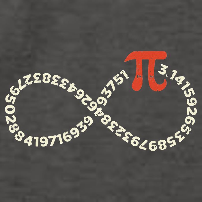 Pi Day Funny Infinity Symbol Math Geek Infinite Sign Vector Backpack