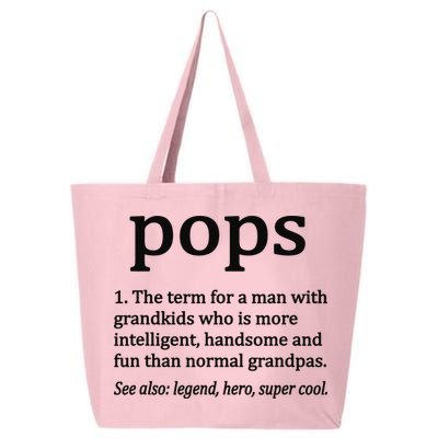 Pops Definition Funny Pops Grandpa 25L Jumbo Tote