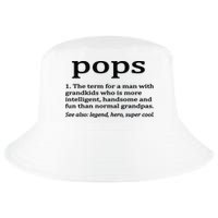Pops Definition Funny Pops Grandpa Cool Comfort Performance Bucket Hat