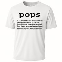 Pops Definition Funny Pops Grandpa Cooling Performance Crew T-Shirt