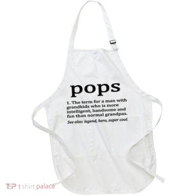Pops Definition Funny Pops Grandpa Apron