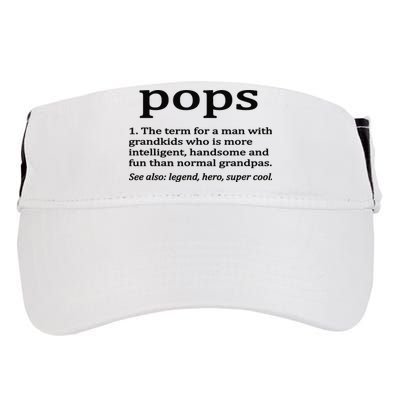 Pops Definition Funny Pops Grandpa Adult Drive Performance Visor