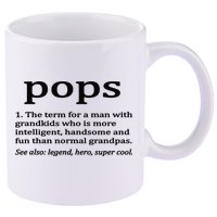 Pops Definition Funny Pops Grandpa 11oz C Handle Ceramic Mug