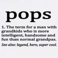 Pops Definition Funny Pops Grandpa Short Acrylic Beanie