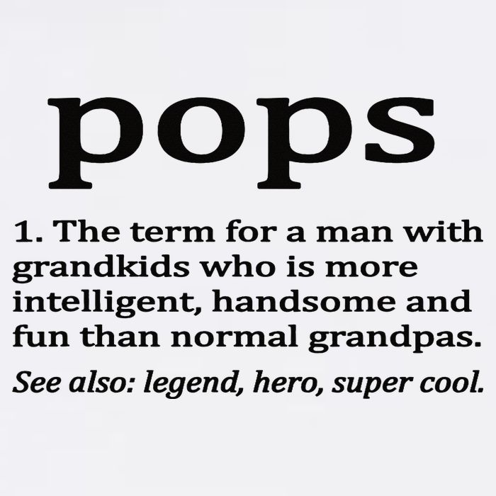 Pops Definition Funny Pops Grandpa Short Acrylic Beanie