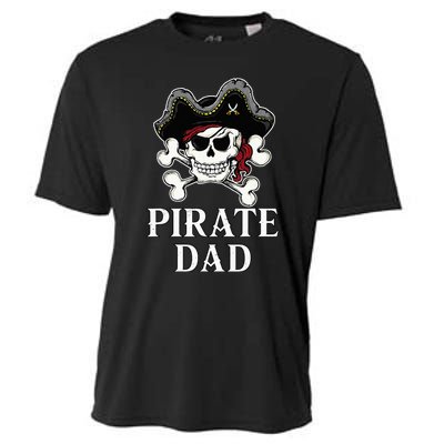 Pirate Dad Funny Halloween Costume Pirate Family Matching Cooling Performance Crew T-Shirt