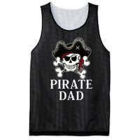 Pirate Dad Funny Halloween Costume Pirate Family Matching Mesh Reversible Basketball Jersey Tank