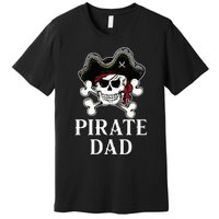 Pirate Dad Funny Halloween Costume Pirate Family Matching Premium T-Shirt