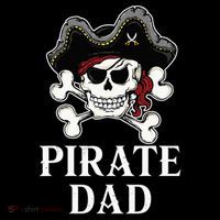 Pirate Dad Funny Halloween Costume Pirate Family Matching Kids T-Shirt